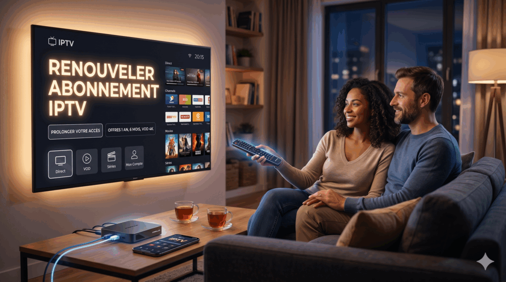 Renouveler abonnement IPTV